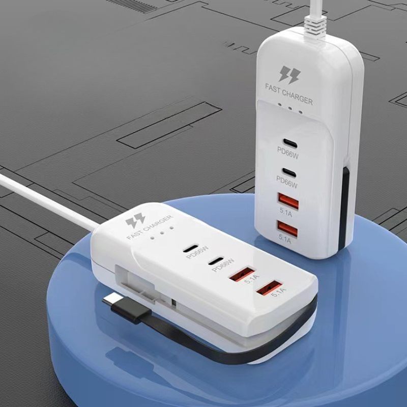 Foto extra 4 do produto Tomada Carregador De Celular USB E PD 4 Portas