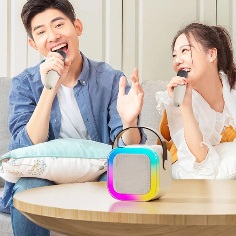 Foto extra 1 do produto Caixinha De Som Karaokê Bluetooth Com 01 Microfone
