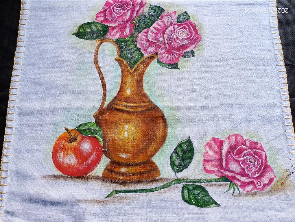 Foto extra 1 do produto Pano de Prato Jarro Dourado